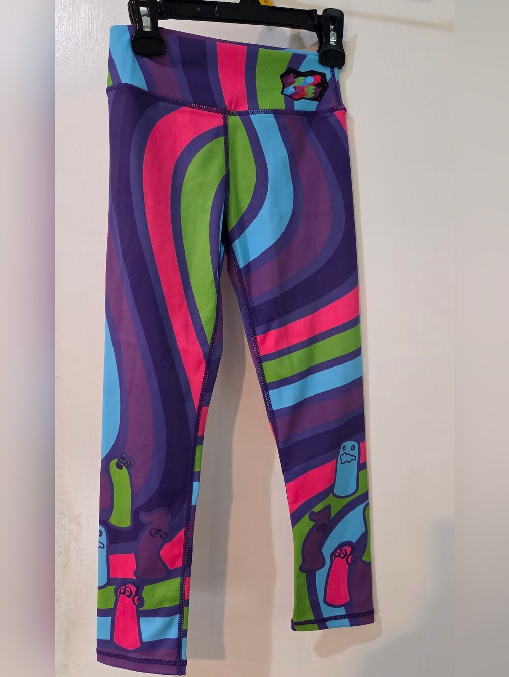Girls A For Adley Rainbow Ghosts Leggings, Sz 10